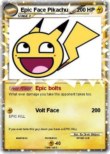 Pokemon Epic Face Pikachu