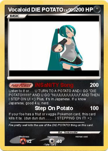 Pokemon Vocaloid DIE POTATO