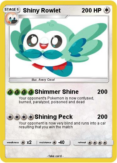 Pokemon Shiny Rowlet