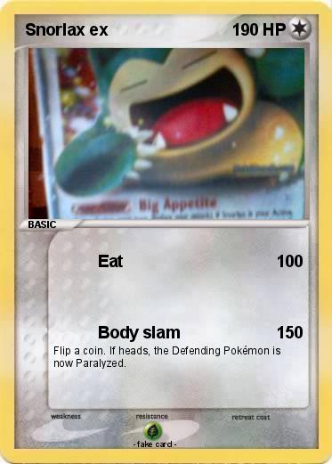 Pokemon Snorlax ex