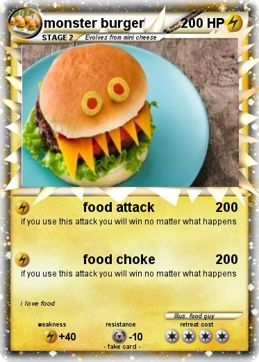 Pokemon monster burger