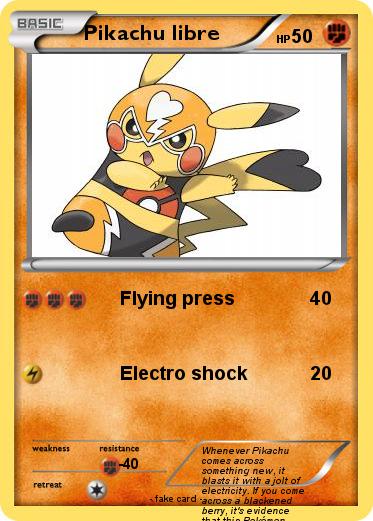 Pokemon Pikachu libre