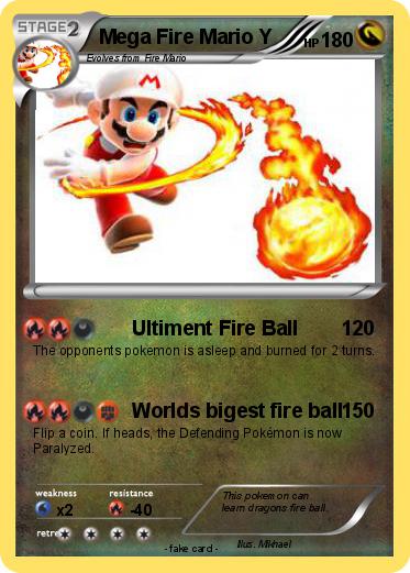 Pokemon Mega Fire Mario Y