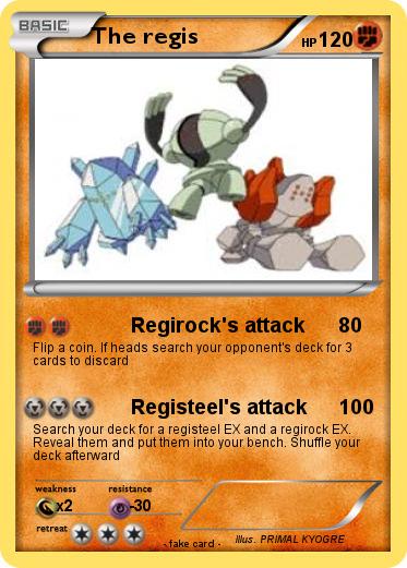 Pokemon The regis Pokemon The regis