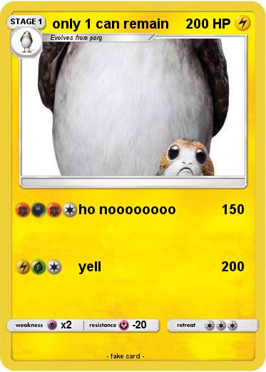 Pokemon only 1 can remain