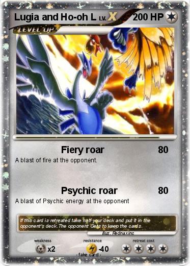 Pokemon Lugia and Ho-oh L