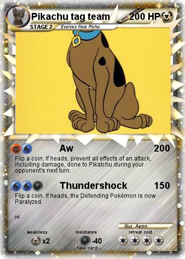 Pokemon Pikachu tag team