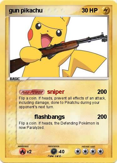 Pokemon gun pikachu