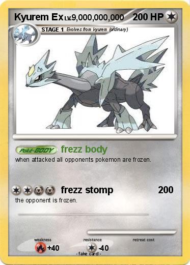 Pokemon Kyurem Ex