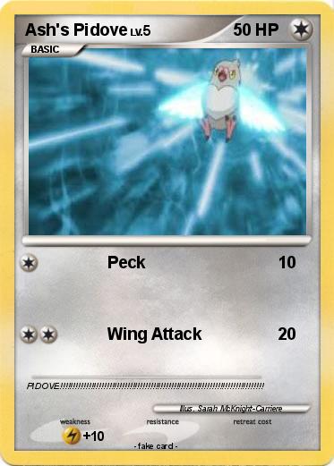 Pokemon Ash's Pidove