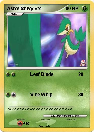 Pokemon Ash's Snivy