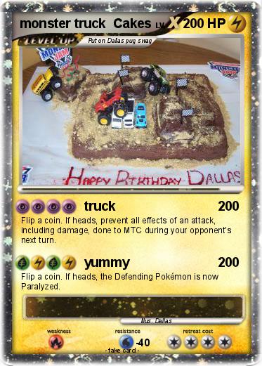 Pokemon monster truck  Cakes