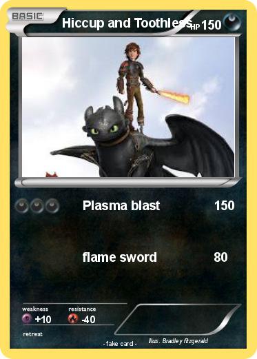 Pokemon Hiccup and Toothless