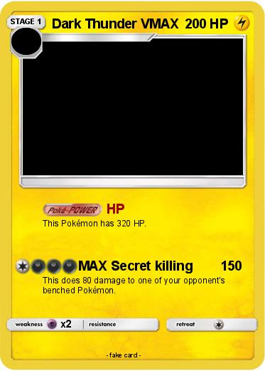 Pokemon Dark Thunder VMAX