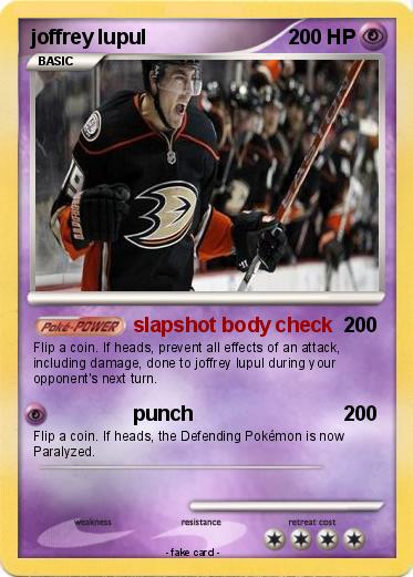 Pokemon joffrey lupul