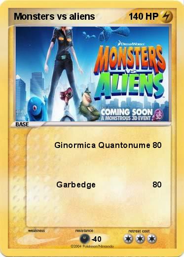 Pokemon Monsters vs aliens