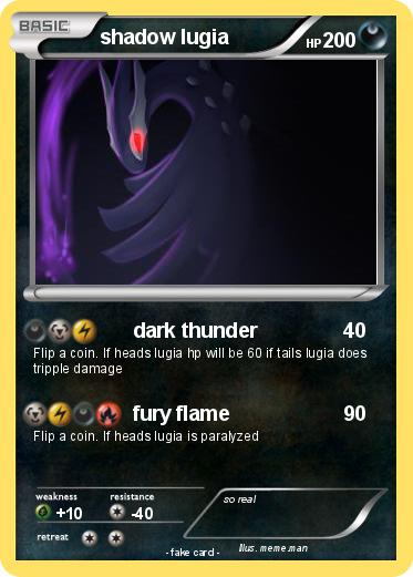 Pokemon shadow lugia