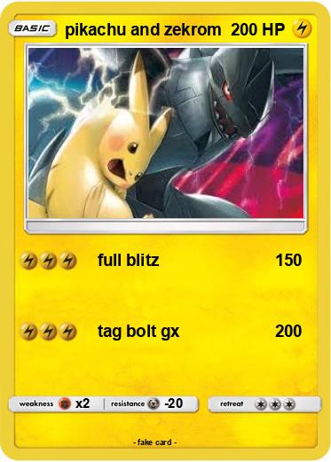 Pokemon pikachu and zekrom