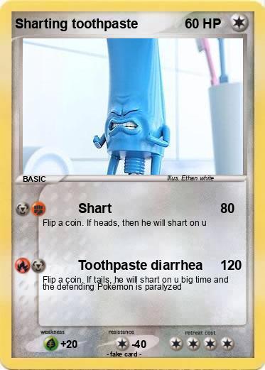 Pokemon Sharting toothpaste