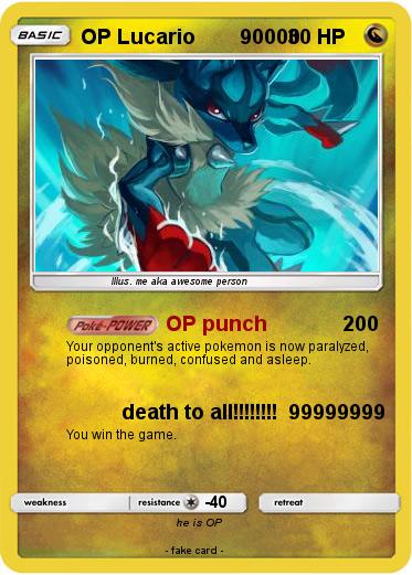 Pokemon OP Lucario        90000