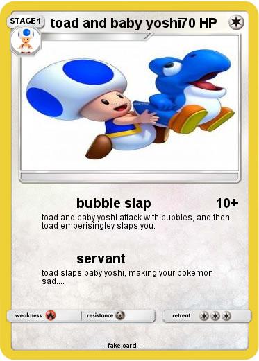 Pokemon toad and baby yoshi