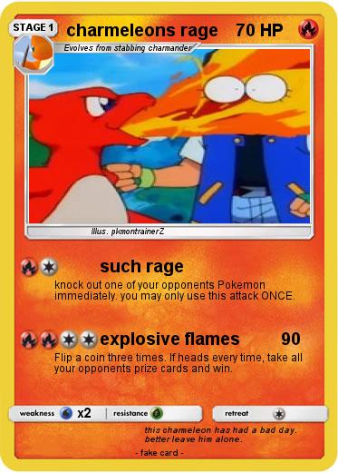 Pokemon charmeleons rage