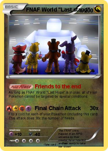 Pokemon FNAF World "Last stand"