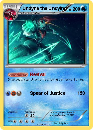 Pokemon Undyne the Undying