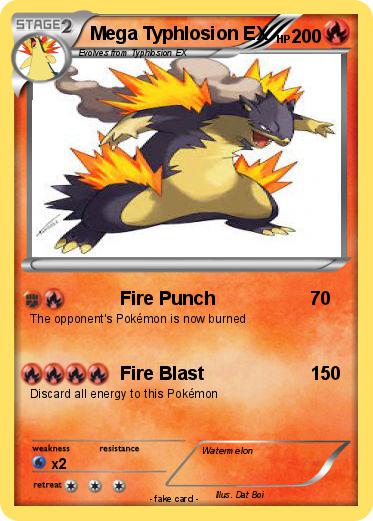 Pokemon Mega Typhlosion EX