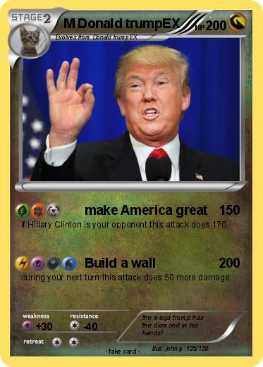 Pokemon M Donald trumpEX