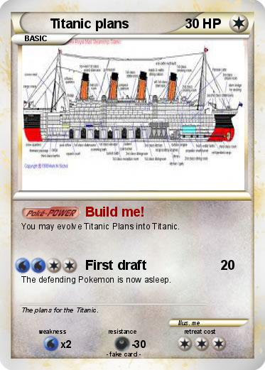 Pokemon Titanic plans