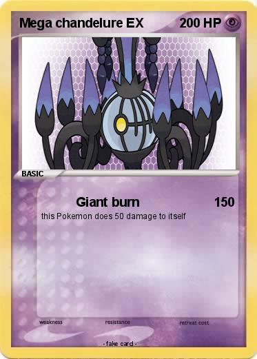 Pokemon Mega chandelure EX