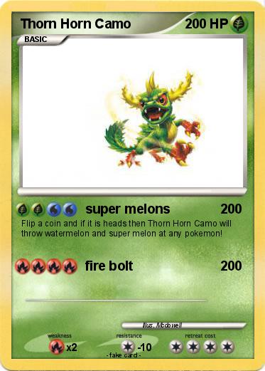 Pokemon Thorn Horn Camo