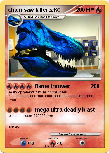 Pokemon chain saw killer