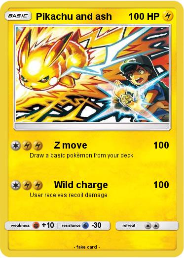 Pokemon Pikachu and ash