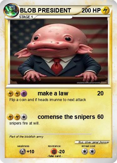 Pokemon BLOB PRESIDENT