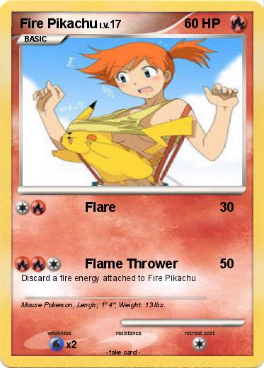 Pokemon Fire Pikachu