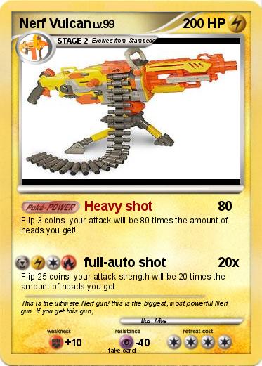 Pokemon Nerf Vulcan Pokemon Nerf Vulcan