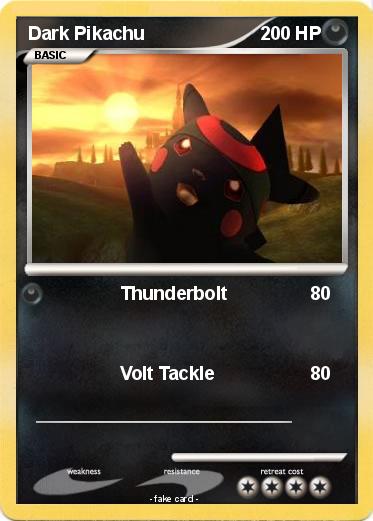 Pokemon Dark Pikachu