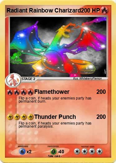 Pokemon Radiant Rainbow Charizard