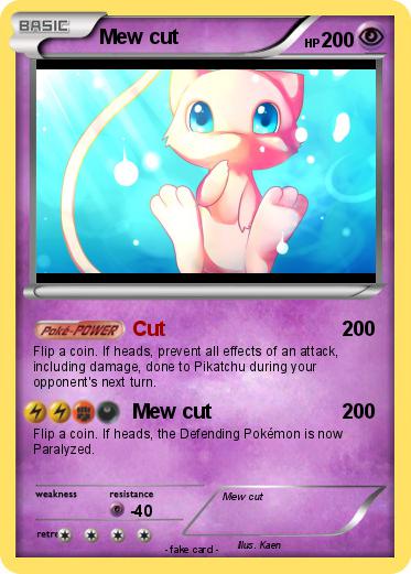 Pokemon Mew cut