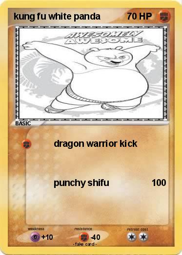 Pokemon kung fu white panda