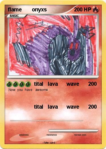 Pokemon flame       onyxs