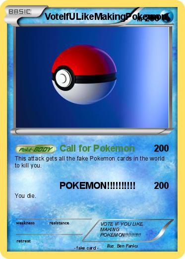 Pokemon VoteIfULikeMakingPokemon