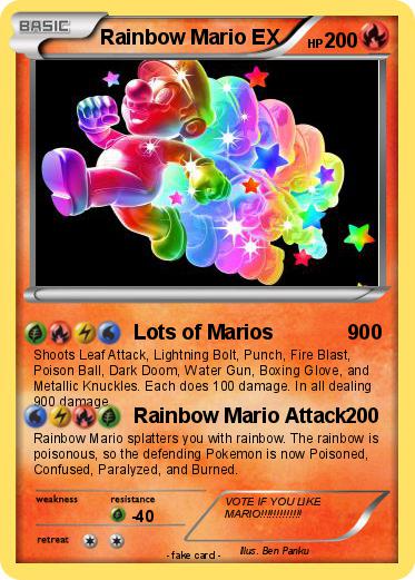 Pokemon Rainbow Mario EX