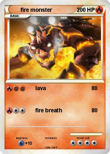 Pokemon fire monster