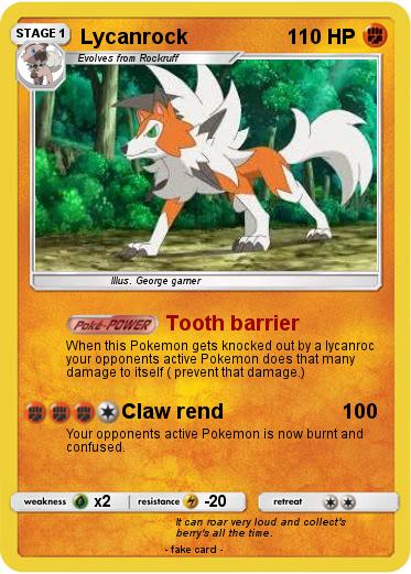 Pokemon Lycanrock