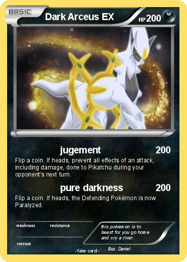 Pokemon Dark Arceus EX