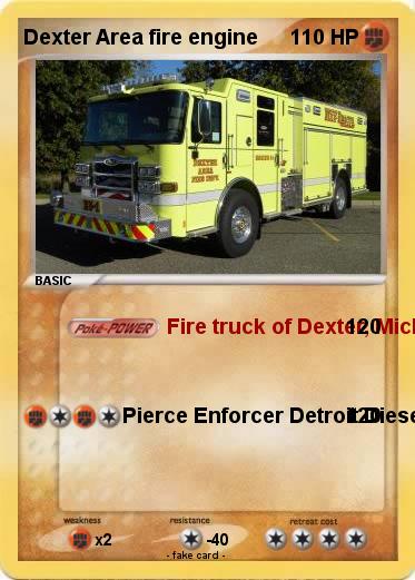 Pokemon Dexter Area fire engine