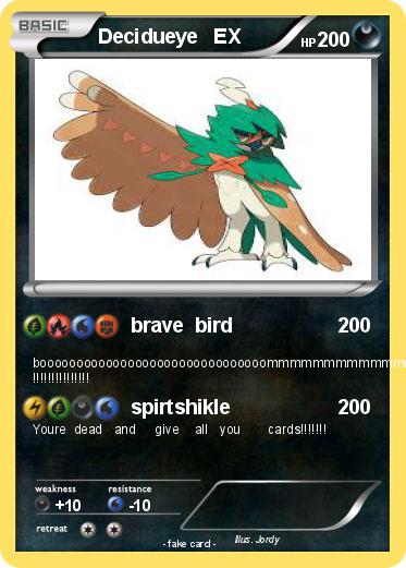 Pokemon Decidueye   EX